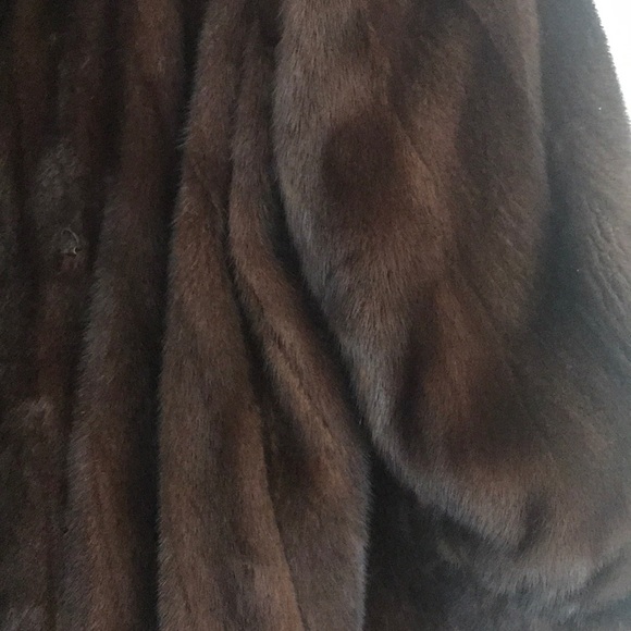 Real 1970s full length brown real mink fur coat NYC long authenticity appraisal - Picture 5 of 9
